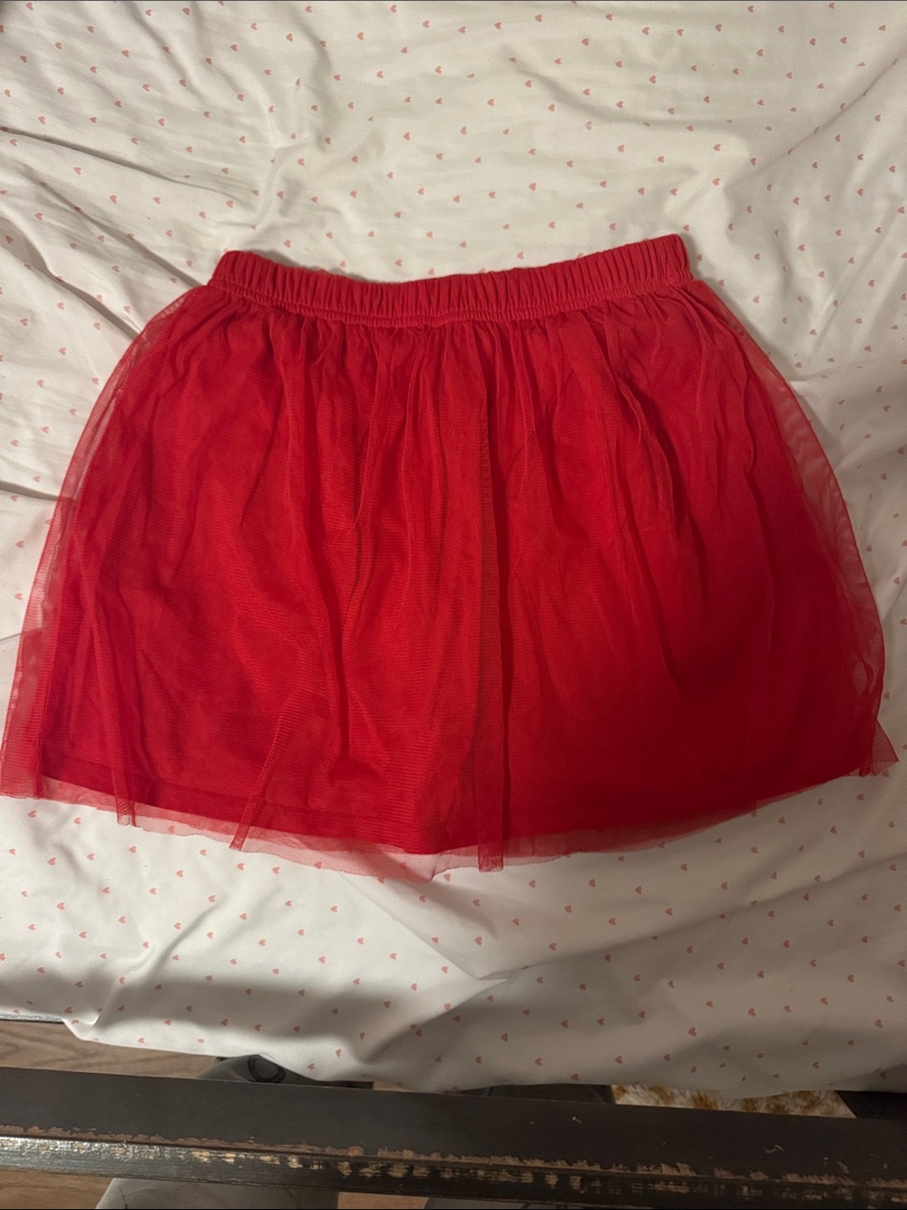 Red Tulle A-Line Skirt - girls